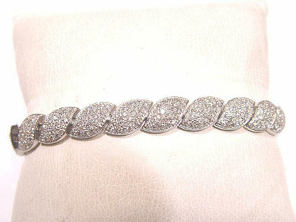 5.40 CT PAVE ROUND BRILLIANT SH DIAMOND LINK BRACELET DIAMOND BRACELET ROUND SET