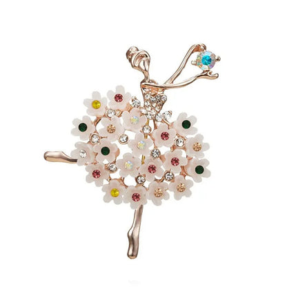 1PC Dancing Ballet Girl Brooch Pin Coat Pin for Women Girl Wedding Bridal Broach