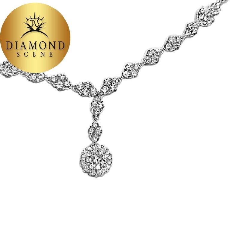 DIAMOND ROUND BRILLIANT SHAPE NECKLACE