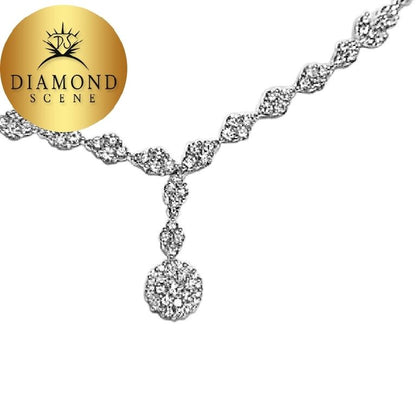 DIAMOND ROUND BRILLIANT SHAPE NECKLACE