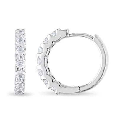 .23 CT. TW. Diamond Hoop Earrings in 14K Gold (H-I, I1)