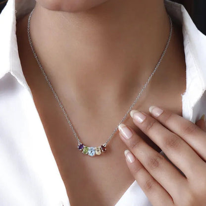 925 Sterling Silver Oval Sky Blue Topaz Necklace for Women Cttw 1.9 Fashion Gift