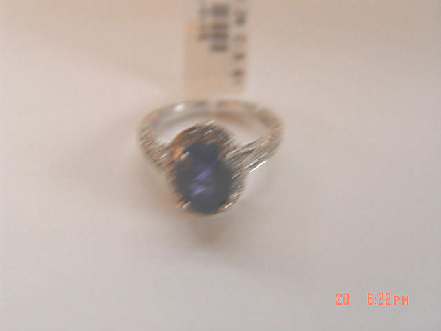 AGL CERTIFICATE NATURAL SAPPHIRE OVAL SHAPE DIAMOND ROUND BRILLIANT SHAPE RING