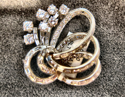 DIAMOND ANTIQUE PIN DIAMOND BROOCH DIAMOND ESTATE DIAMOND SET DIAMOND PIN