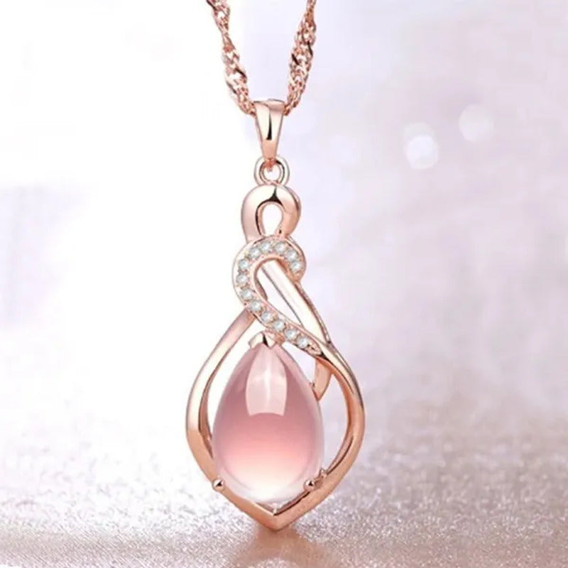 Mother'S Day Gift Good Color Lotus Stone Charm New Fashion Shape Jewelry Opal Wo
