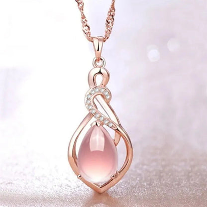 Mother'S Day Gift Good Color Lotus Stone Charm New Fashion Shape Jewelry Opal Wo