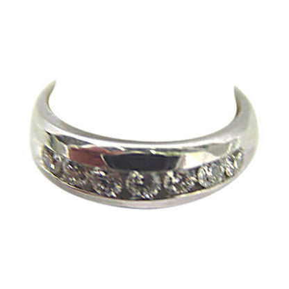 DIAMOND 7 ROUND BRILLIANT SHAPE MENS CHANNEL SET DIAMOND BAND DIAMOND RING SET
