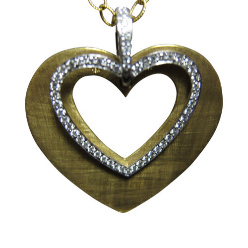DIAMOND ROUND BRILLIANT SHAPE PENDANT IN WHITE GOLD