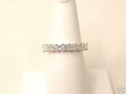 PRINCESS SHAPE DIAMOND ETERNITY BAND COMMON PRONG SET DIAMOND BAND