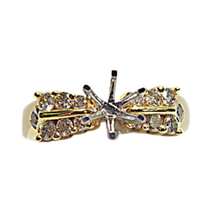 DIAMOND ROUND BRILLIANT SHAPE SETTING 6 PRONG SET