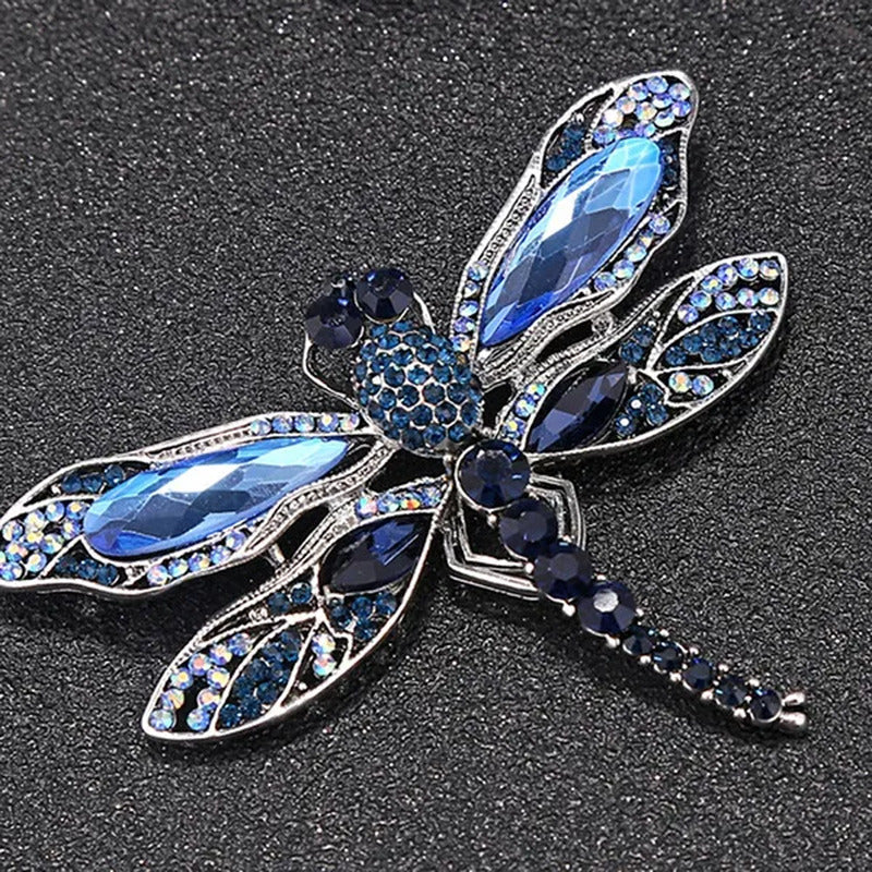 Elegant Dragonfly Brooch Crystal Brooch Pin Beautiful Wedding Accessory Souvenir