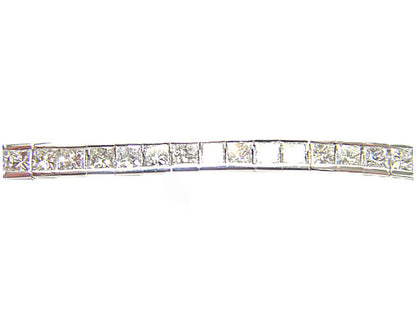 DIAMOND 62 PRINCESS SHAPE CHANNEL SET DIAMOND BRACELET
