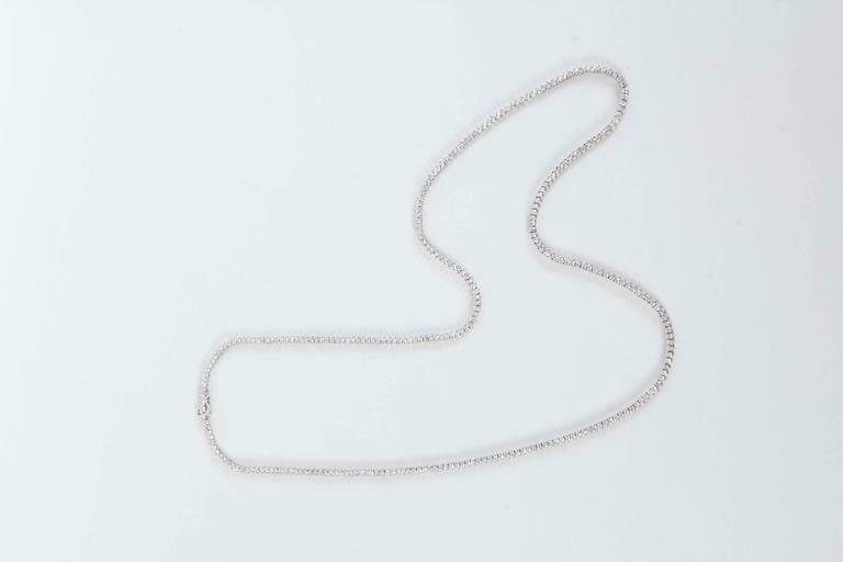 29 inch Diamond Opera Tennis Necklace