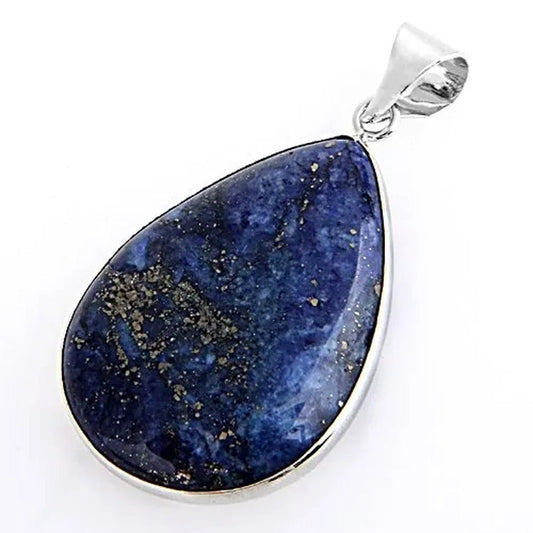 Lapis Lazuli Gemstone Gem Necklace Pendant 1.42X1.02" HOT