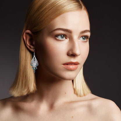 Large Gold Earrings Bohemian Retro Diamond Drop-Shaped Earrings Earrings Pendant