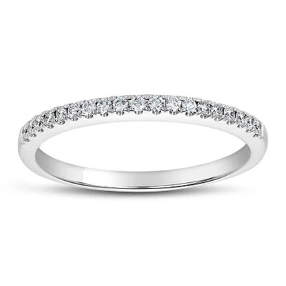 0.15 CT. T.W. Diamond Band in 14 Karat White Gold
