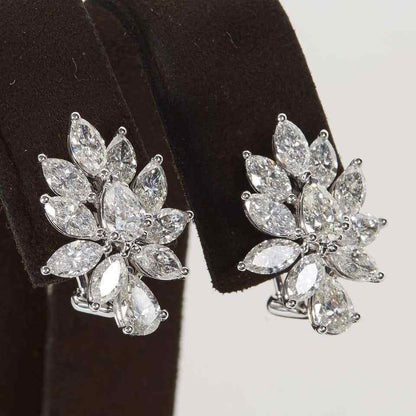 Diamond Cluster Earrings