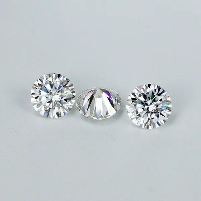 2CT Natural Diamond 8Mm round AAAAA VVS Certified G Color Loose Diamond 1PC
