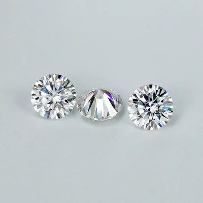 2CT Natural Diamond 8Mm round AAAAA VVS Certified G Color Loose Diamond 1PC