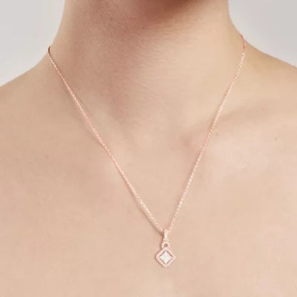 0.23 CT. T.W. Marquise and round Kite-Shape Dangle Pendant in 14K Gold