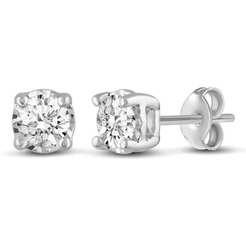0.30 CT. T.W. round Shape Diamond Earrings in 14K Gold