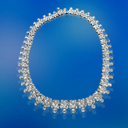 DIAMOND NECKLACE 280 PEAR SHAPE DIAMOND 64 ROUND DIAMOND SET DIAMOND NECKLACE