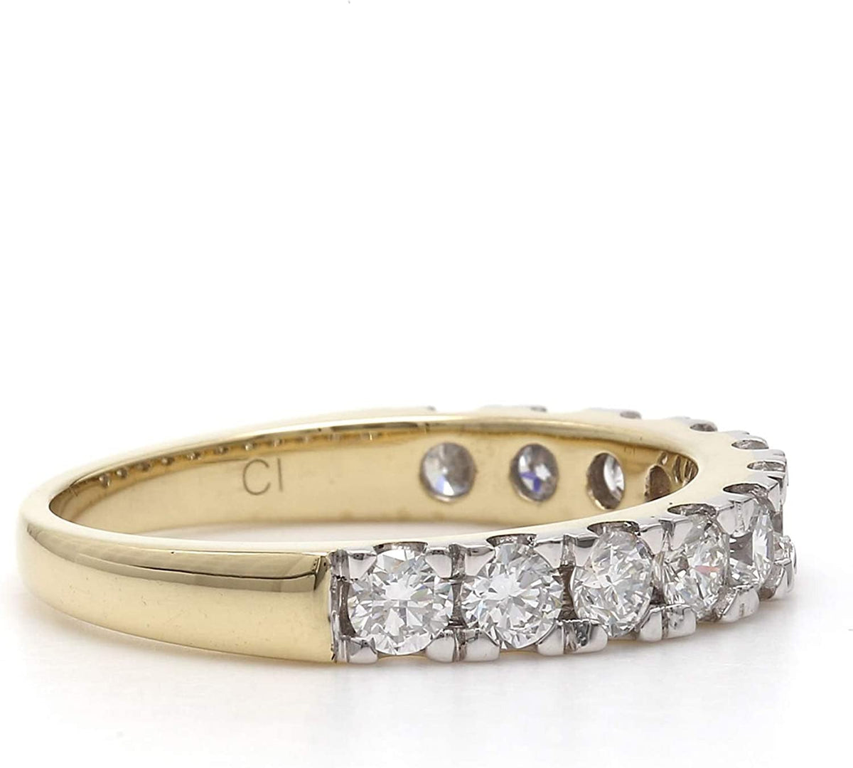 14K Yellow Gold Lab-Grown Diamond Wedding Ring Band (1.00 Cttw, F-G Color, VS-SI