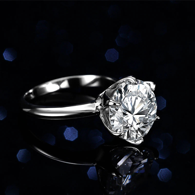 5Ct Moissanite Solitaire Ring for Women 3MM Infinite Full Enternity Diamond