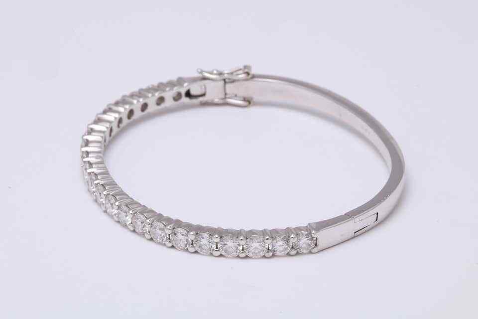 Diamond Bangle for 6 inch wrist