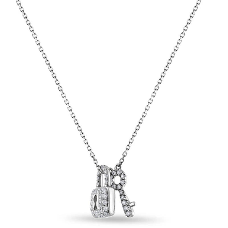 0.18 CT. T.W. Diamond Pendant in 14K Gold