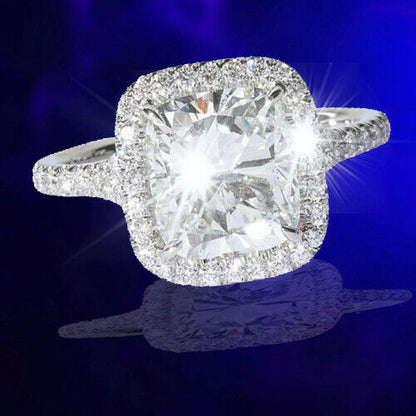 2 Carat GIA Cushion Cut Engagement Ring Set in a Delicate Handmade Setting
