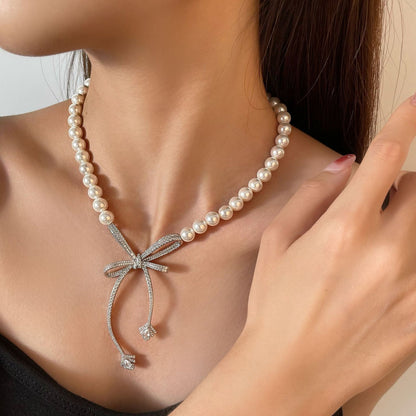 Luxury Style Women'S Copper and Platinum Plated Necklace
