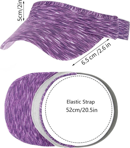 1 Piece of Sun Visor Hat Stretch Headband Visor Sport Wear Athletic Visor Elastic Visor Cap for Women and Men