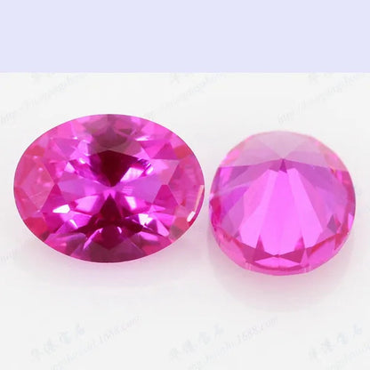 Brilliant Cut AAAAA Red Pink Ruby Pink Sapphire Oval Cut For Making Jewelry Rings