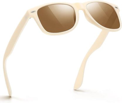 Sunglasses Men Polarized Sunglasses for Mens and Womens,Black Retro Sun Glasses Driving Fishing UV Protection