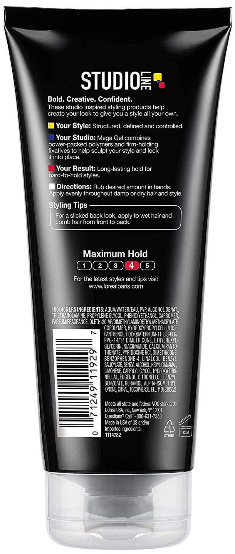 Studio Line Head Lock Mega Hard Hold Gel 6.8 Oz (Pack of 3)