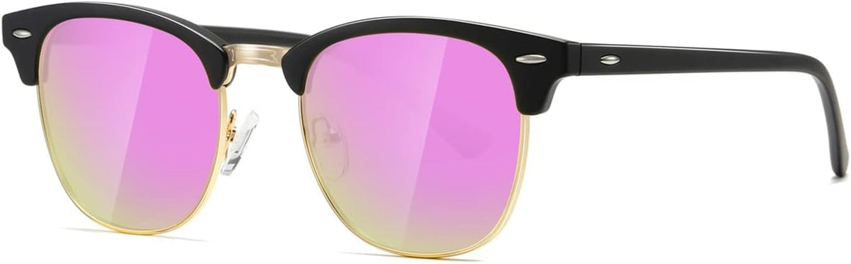 Polarized Sunglasses For Women And Men Semi Rimless Frame Retro Sun Glasses AE0369