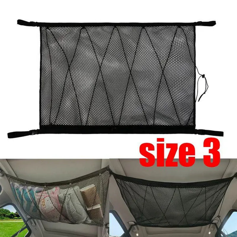 Car Roof Storage Net Pocket Universal Car Storage Net Pocket Pouch Bag Storage Easy To Install Car Accessories Auto Products