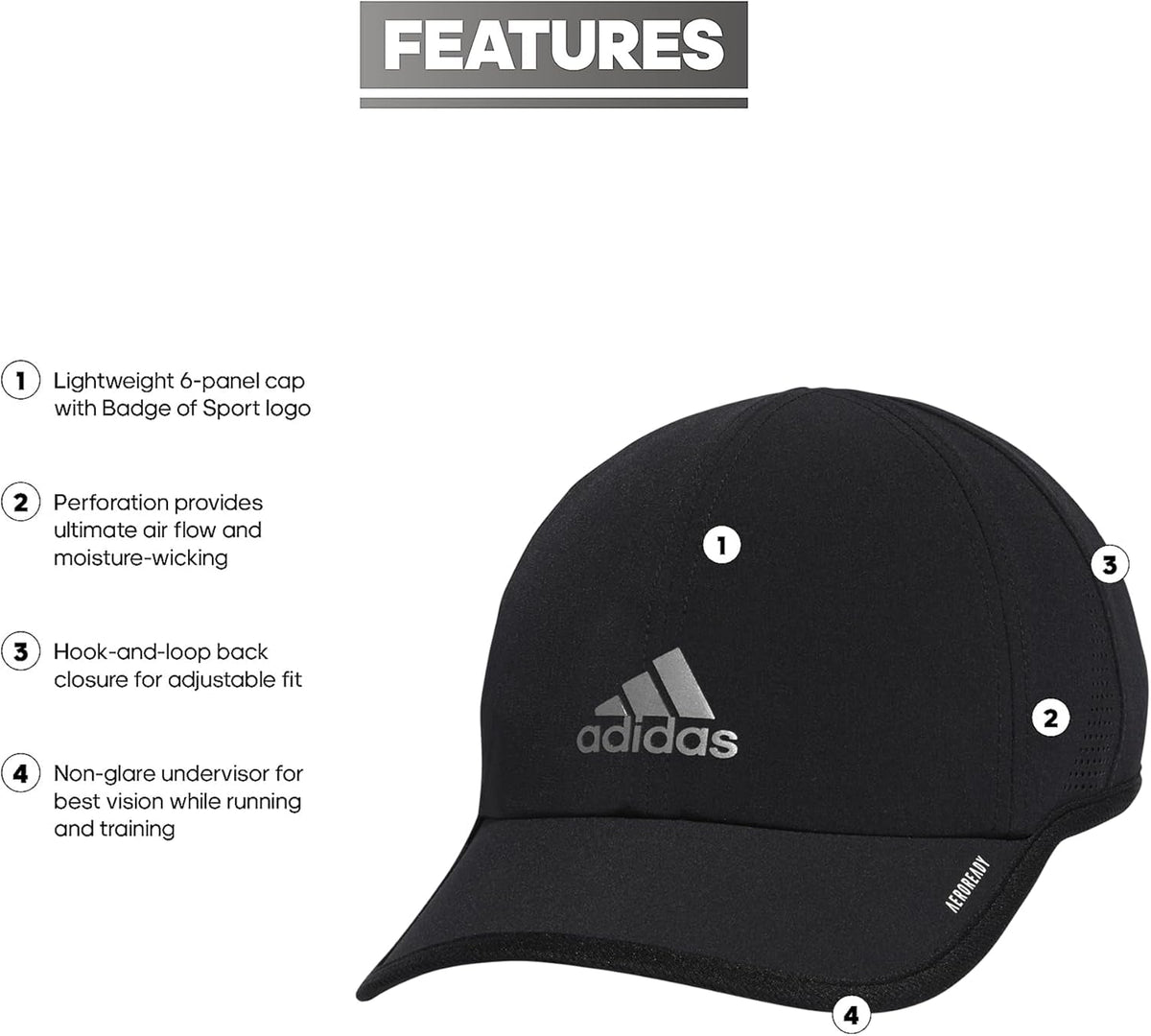 Men'S Superlite Cap, Athletic Hats for Men, Men'S Caps, Running Hat Men