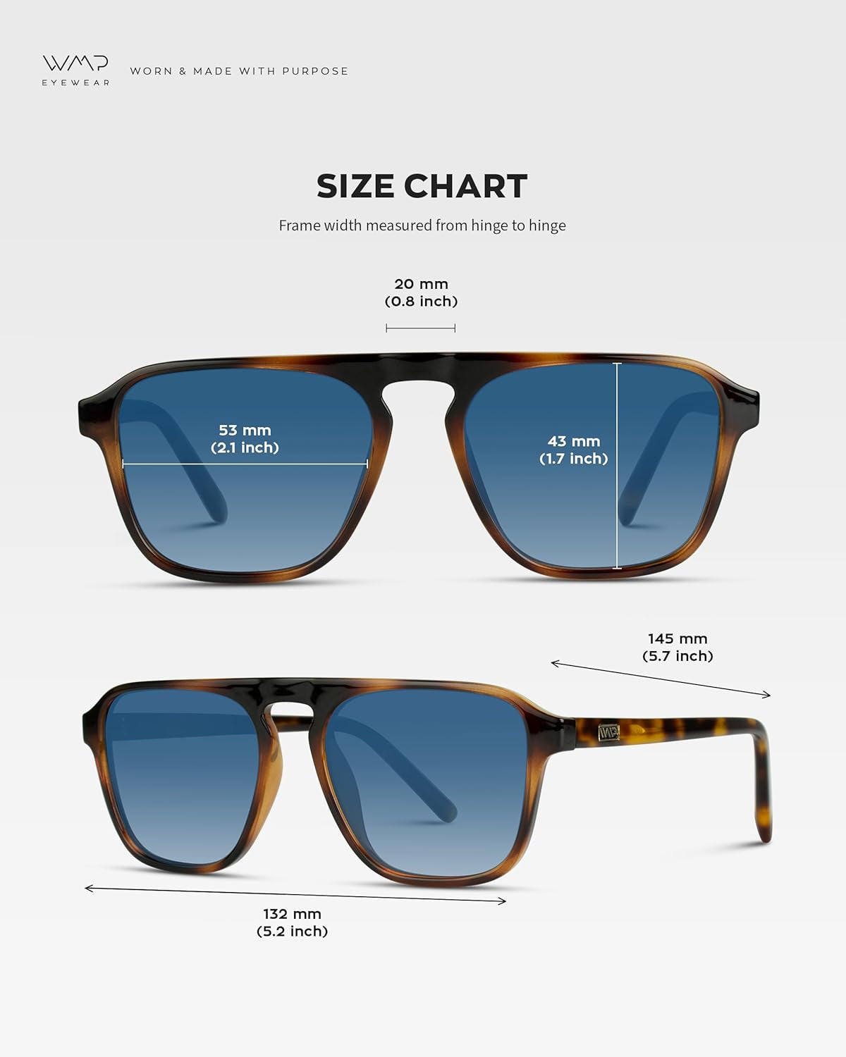 Polarized Modern Aviator One-Bridge Square Mens Sunglasses