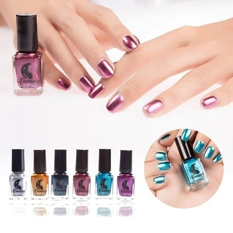 2020 Fashion New Metallics Nail Polish Mirror Nail Polish For Women Girl As Makeup Tool