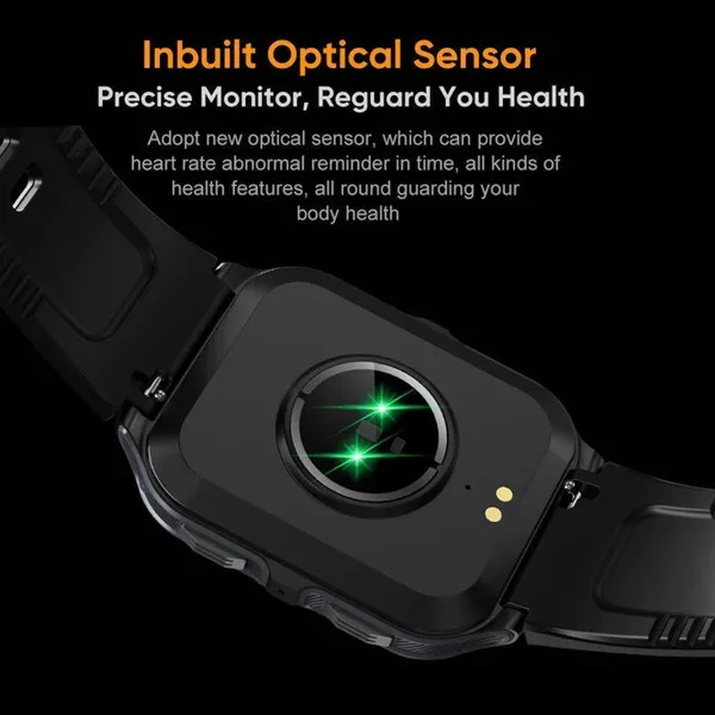 2024 NEW Military Smart Watch for Men Bluetooth Call, Rugged Tactical Smartwatch for Android Phones and iPhone, 3ATM Waterproof Outdoor Sports Fitness Tracker with Heart Rate, Voice Assistant.
