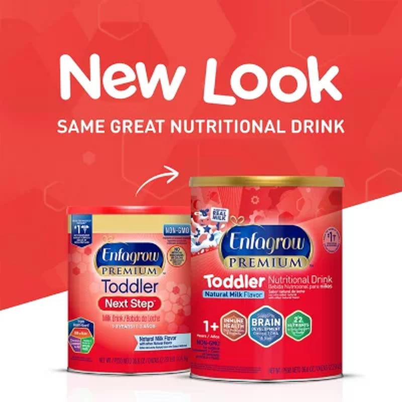 Enfagrow Premium Toddler Nutritional Drink, Milk-Flavored, 36.6 Oz.