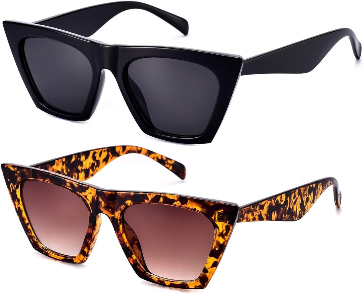 Square Cat Eye Sunglasses for Women Trendy Style Model-SHINE