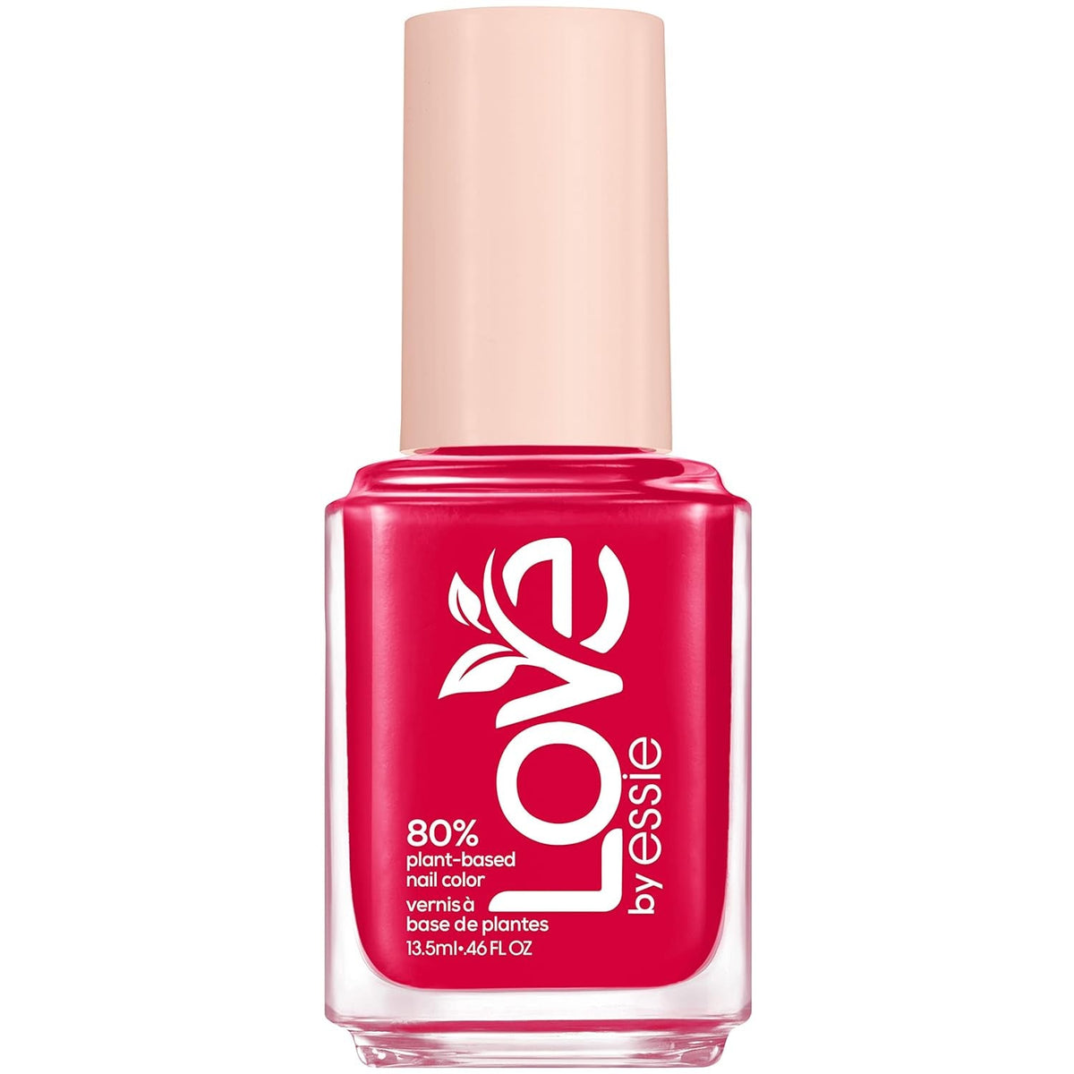 LOVE by  Nail Polish, 80% Plant-based, Salon-Quality, Vegan, White, Blessed Never Stressed, 0.46 Fl Oz