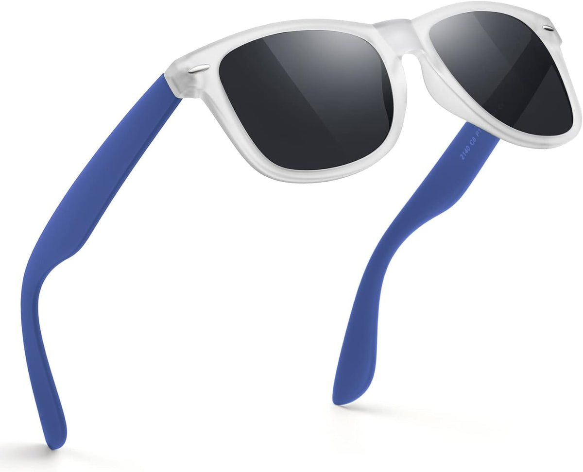 Sunglasses Men Polarized Sunglasses for Mens and Womens,Black Retro Sun Glasses Driving Fishing UV Protection