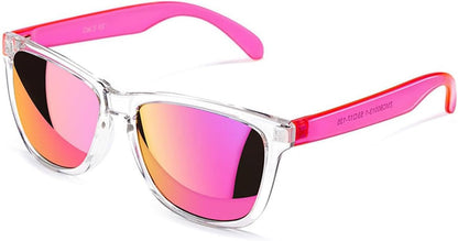 Sunglasses Womens,Classic Square Frame UV400 Mirrored Lens,Sunglasses Fit for Beach,Vacation,Driving