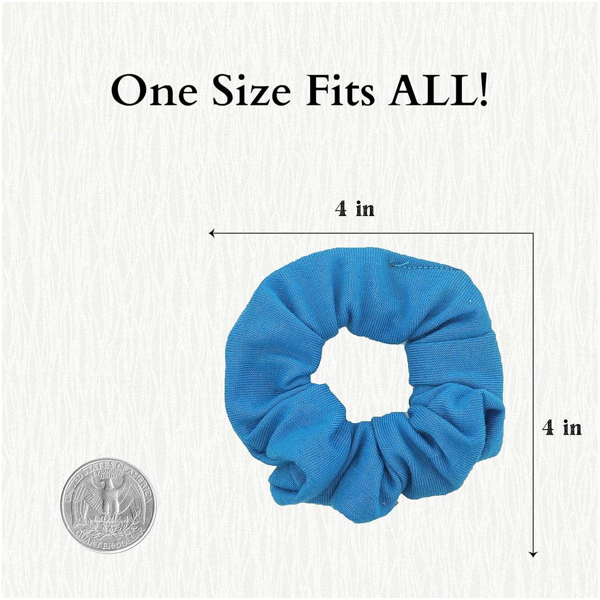 Set of 2 Solid Scrunchies (Blue)