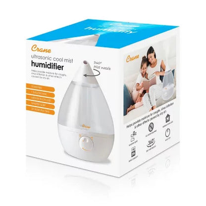 Crane Drop Ultrasonic Cool Mist Humidifier