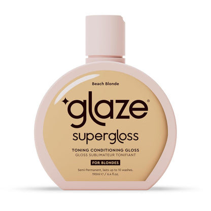 Super Gloss Color Conditioning Gloss – Beach Blonde for Medium to Dark Blonde Hair – Rinse Out Semi-Permanent Hair Gloss That Enhances Color and Boosts Shine & Hydration